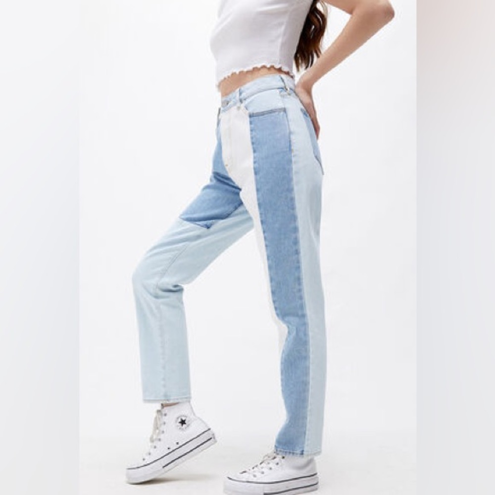 PacSun Eco Hopper Mom Jeans | Colorblock Women's Jeans